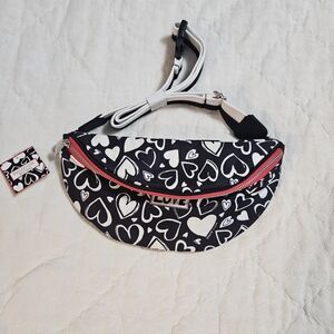 Brighton Black and White Heart Pattern Bag